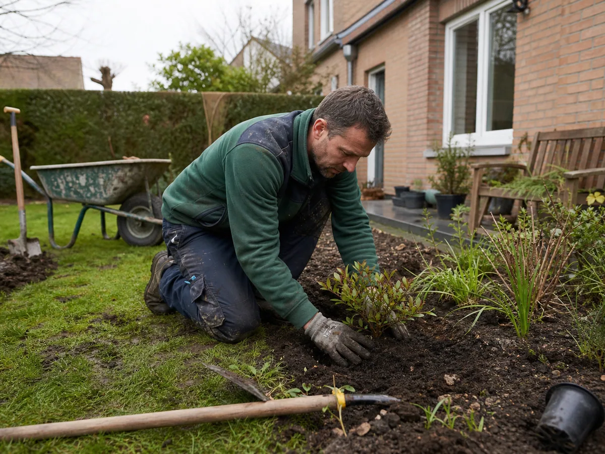 Aménagement de jardin, illustration du secteur paysagistes