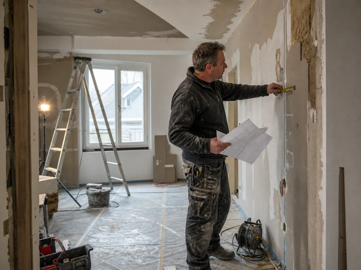 Chantier de rénovation, illustration du secteur rénovation