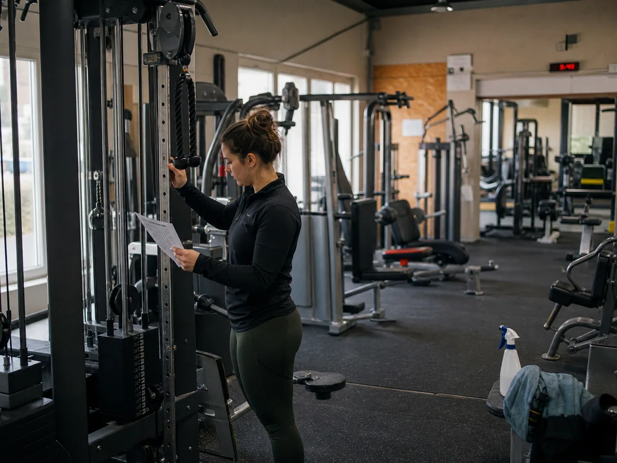 Salle de sport, illustration du secteur salles de sport