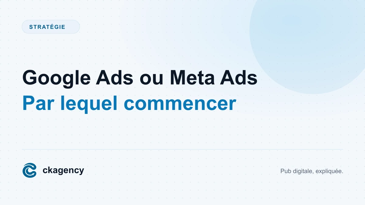 Illustration de l'article Google Ads ou Meta Ads : par lequel commencer ?